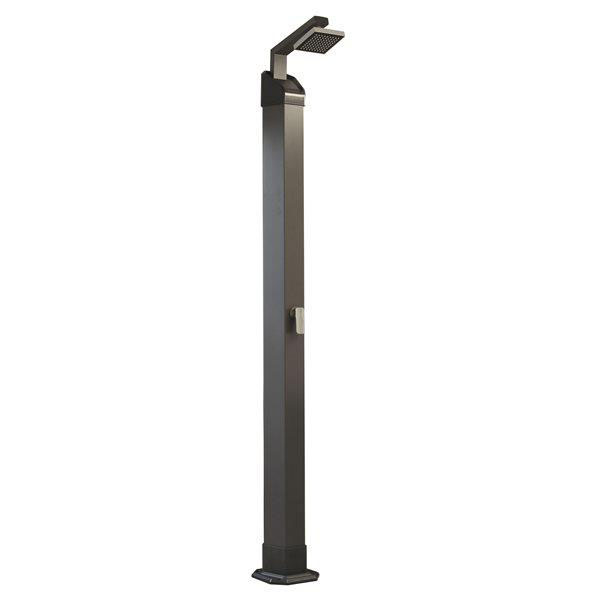 Douche solaire moderne en ALUMINIUM GRIS 35L