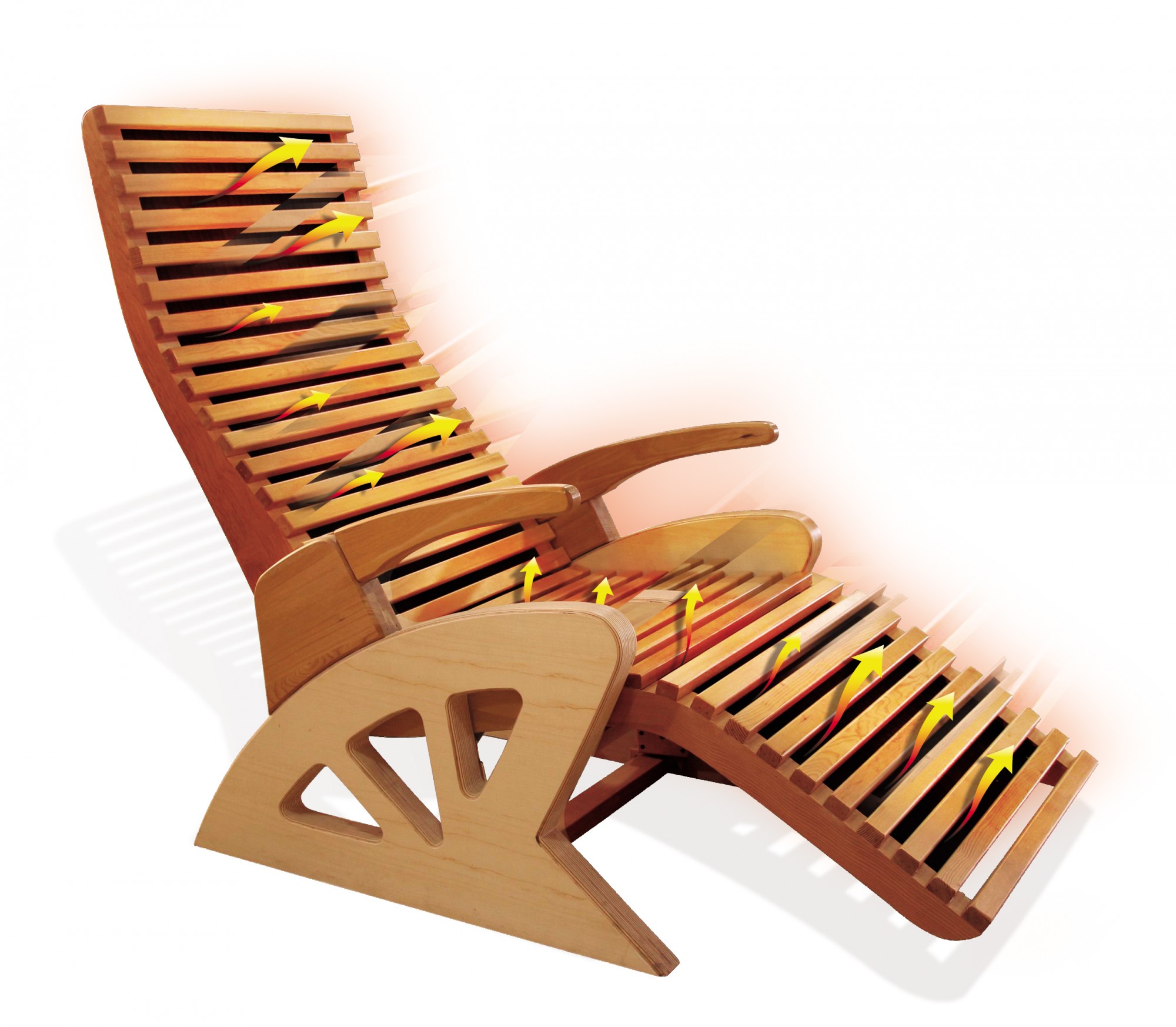 Fauteuil infrarouge type saunas