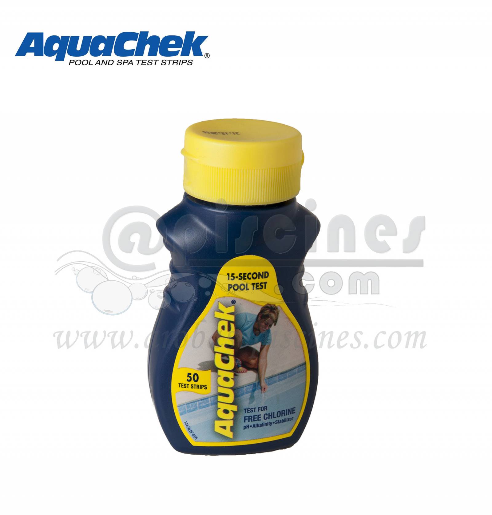 acheter bandelettes AQUACHEK CHLORE JAUNE