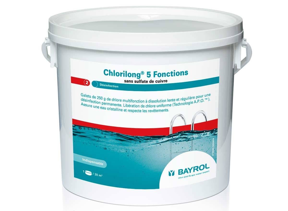 ACHETER DU CHLORILONG 5 FONCTION BAYROL CHLORE PISCINE