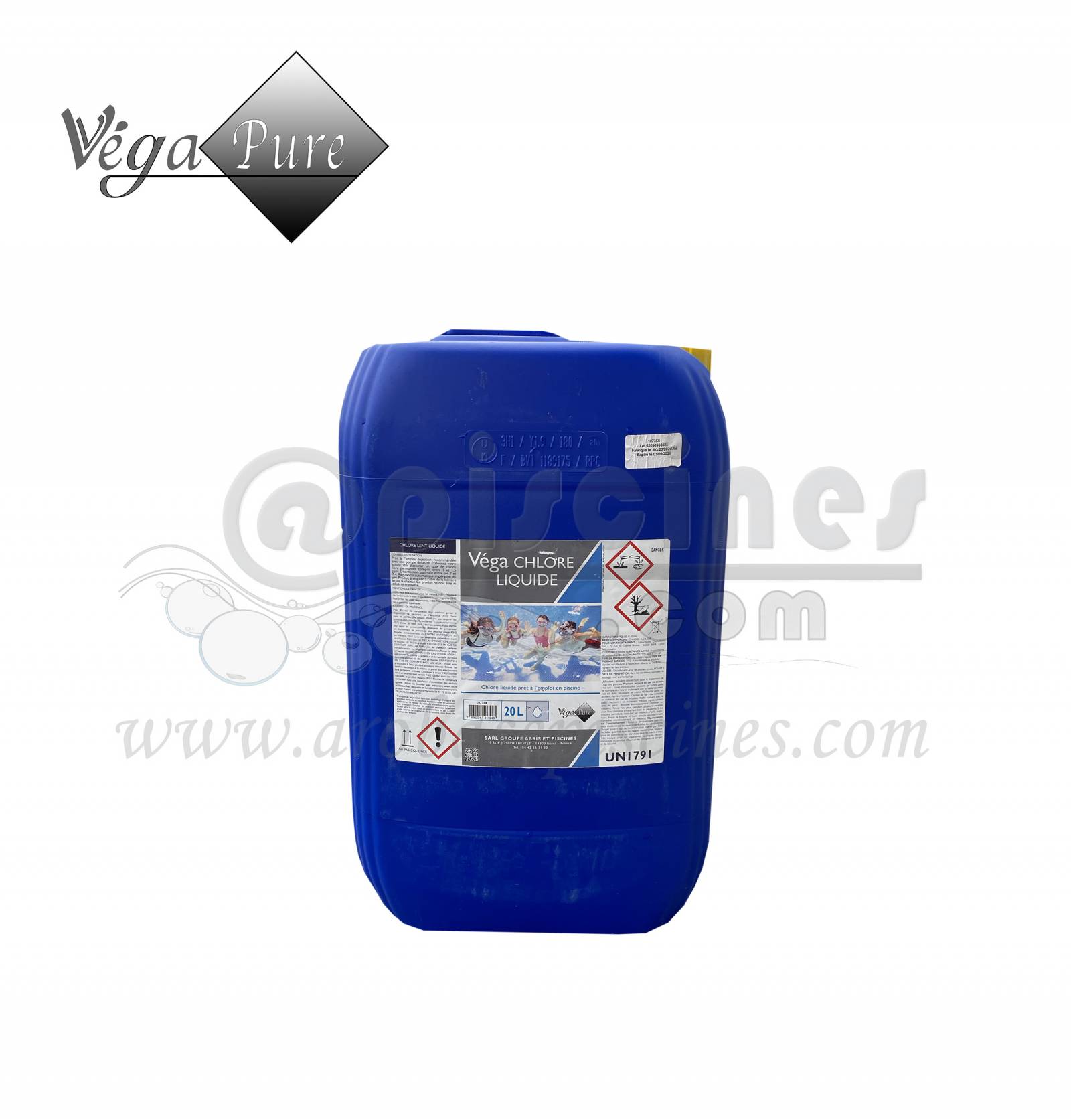 CHLORE LIQUIDE 20 LITRES SERVI UNIQUEMENT EN Click & Collect