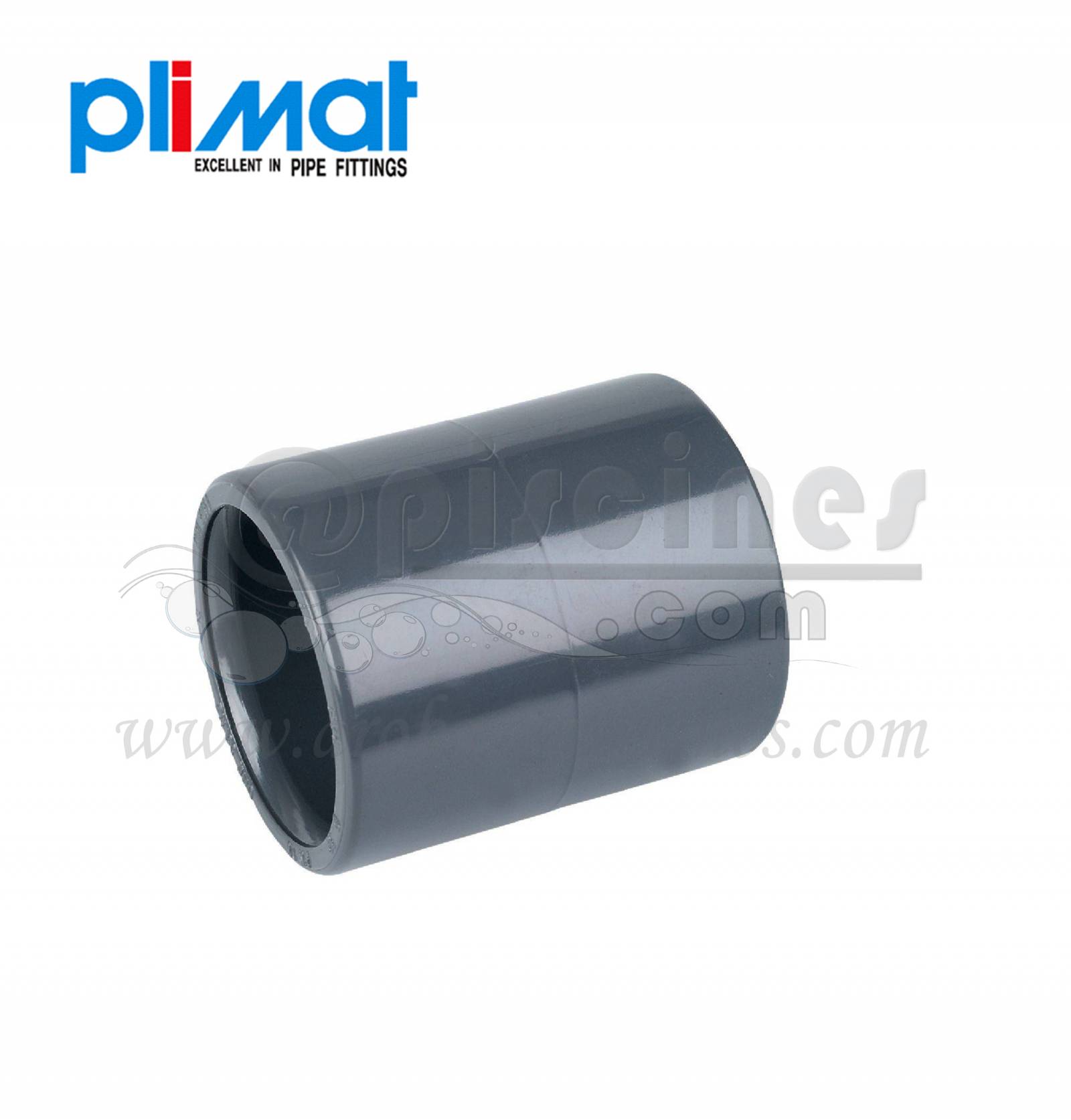 manchon PVC pour piscine PN16 diamètre 50 ou 63 