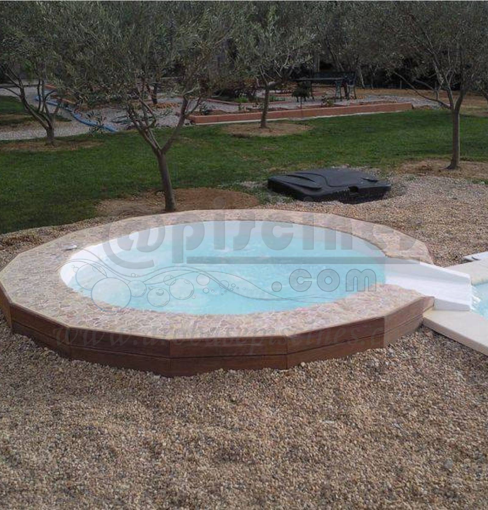 ACHETER UN SPA BALNEO EN POLYESTER AVEC DEVERSOIR DANS PISCINE