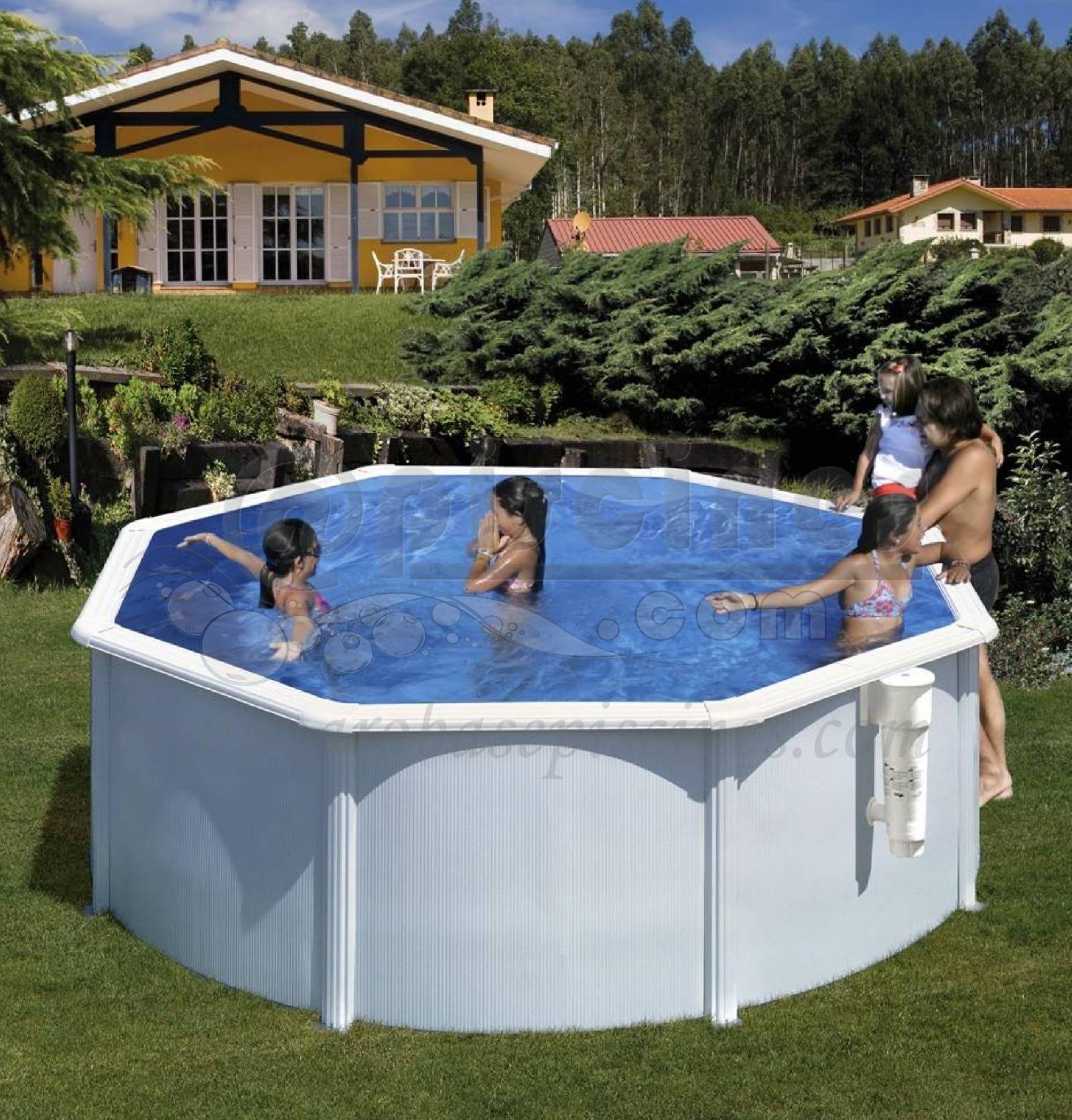 PISCINE HORS SOL ACIER RONDE PAS CHER