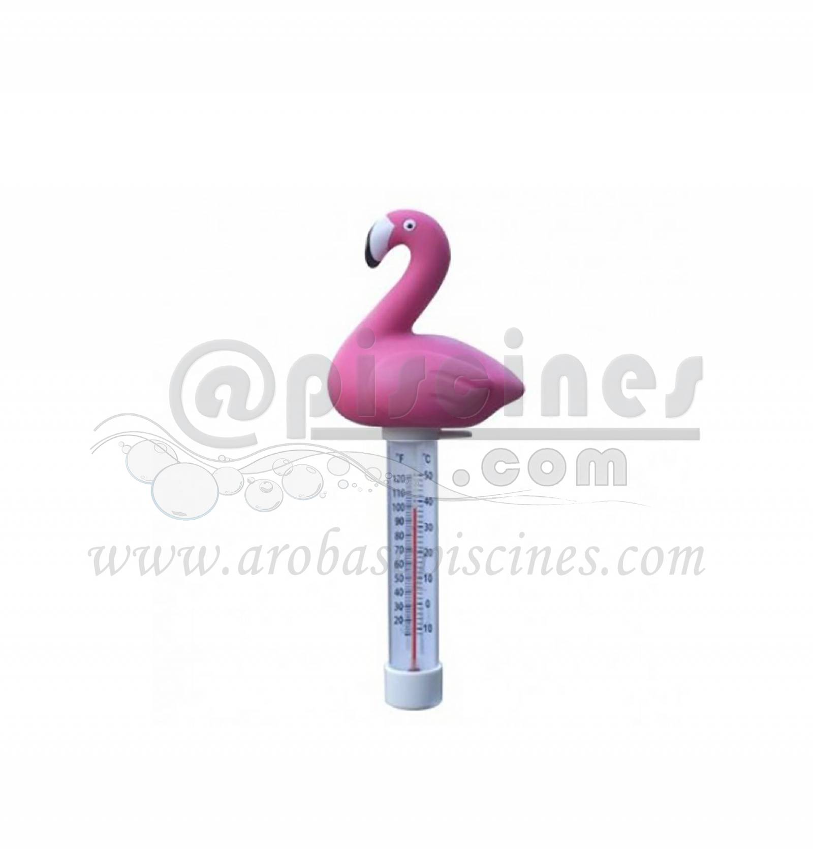 THERMOMETRE FLAMANT ROSE POUR PISCINE PAS CHER