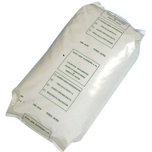 Sac de sable/gravier 25kg grain 0.6/1.6mm, 2/4mm