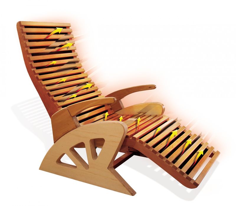 Fauteuil infrarouge type saunas