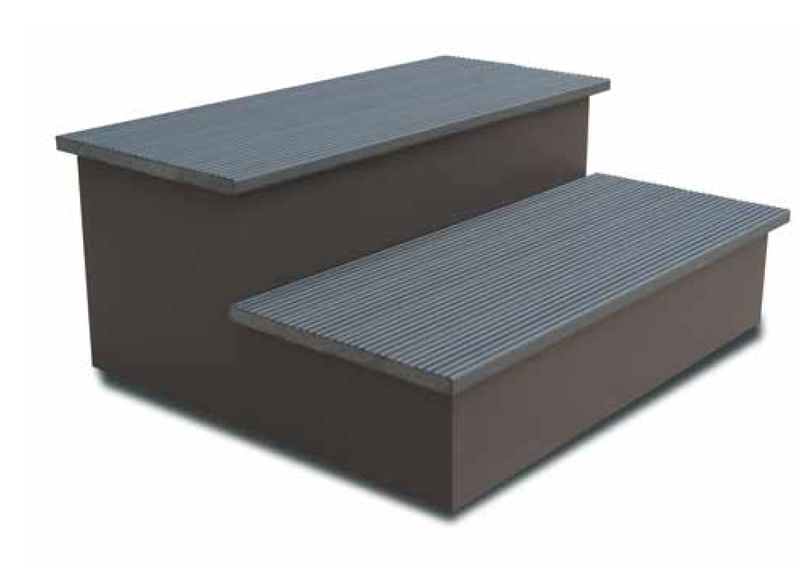 Marche d'accès en composites pour SPA ACRYLIQUE