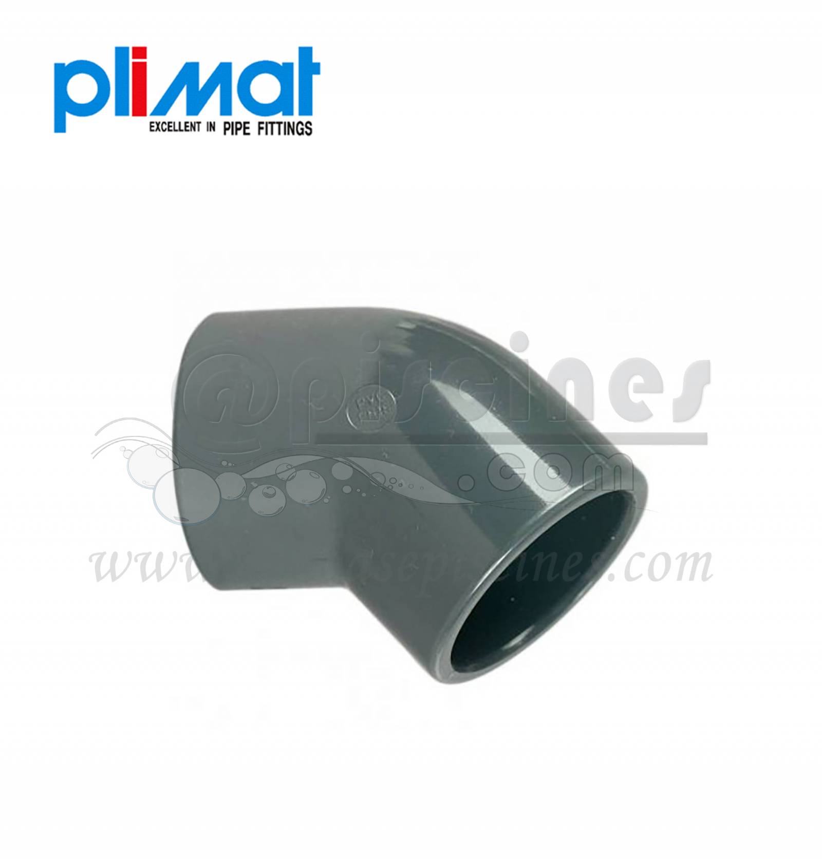 coude a 45° diametre 50 pour piscine