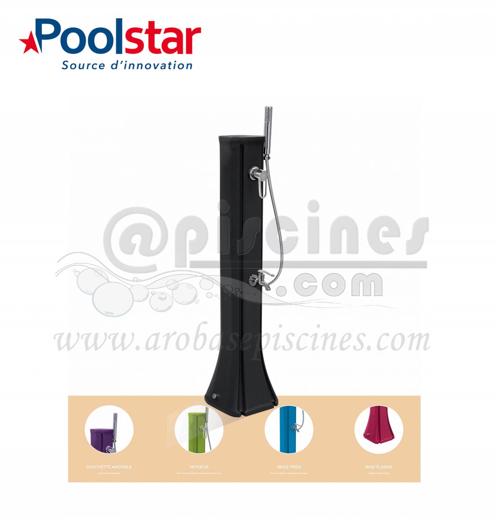 ACHETER UNE DOUCHE SOLAIR HAPPY GO GRIS ANTHRACITE