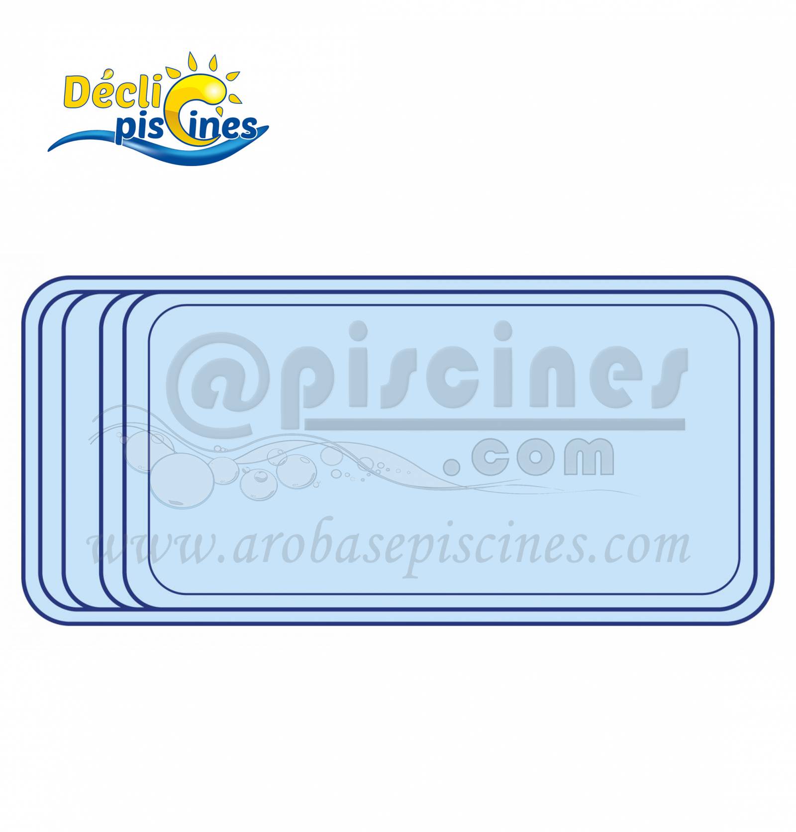 ACHETER UNE PISCINE EN POLYESTER 8X4 AVEC UNE BANQUETTE