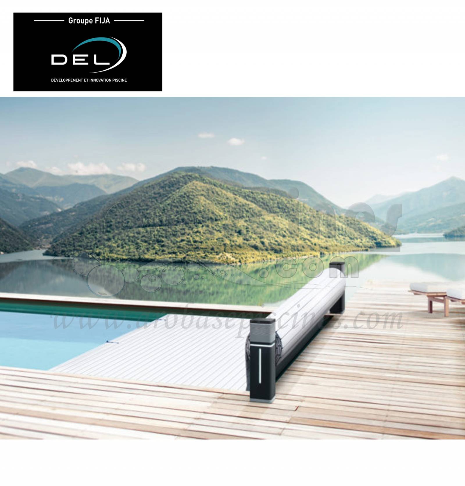 VOLET ROULANT HORS SOL TIXIT POUR PISCINES GAMME DECLIC PISCINES